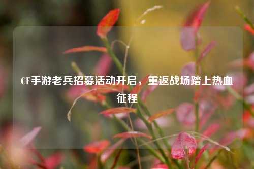 CF手游老兵招募活动开启，重返战场踏上热血征程