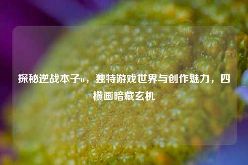 探秘逆战本子u,独特游戏世界与创作魅力,四横画暗藏玄机
