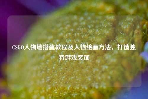CSGO人物墙搭建教程及人物绘画方法，打造独特游戏装饰