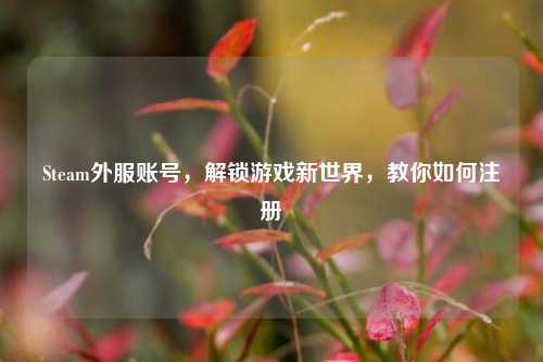 Steam外服账号，解锁游戏新世界，教你如何注册