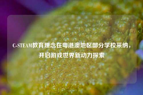 C-STEAM教育理念在粤港澳地区部分学校采纳,开启游戏世界新动力探索
