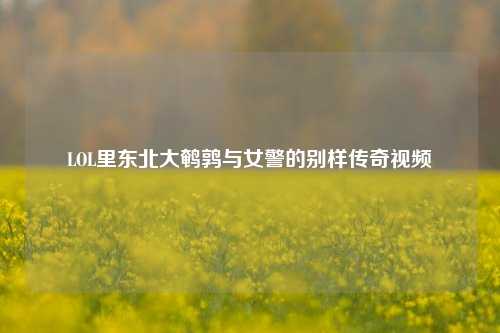 LOL里东北大鹌鹑与女警的别样传奇视频