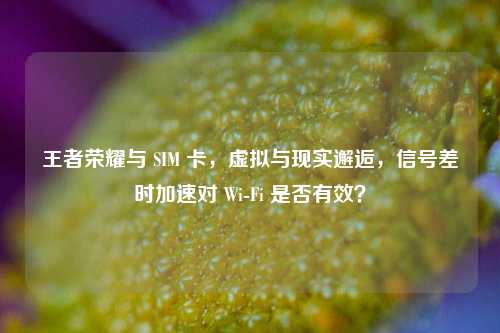 王者荣耀与 SIM 卡，虚拟与现实邂逅，信号差时加速对 Wi-Fi 是否有效？