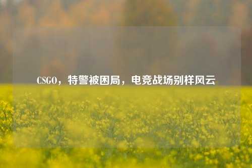 CSGO，特警被困局，电竞战场别样风云