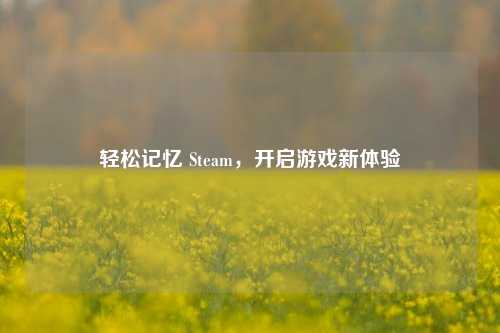 轻松记忆 Steam,开启游戏新体验