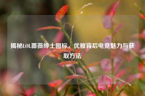 揭秘LOL蔷薇绅士图标,优雅背后电竞魅力与获取方法