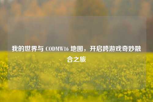 我的世界与 CODMW16 地图,开启跨游戏奇妙融合之旅